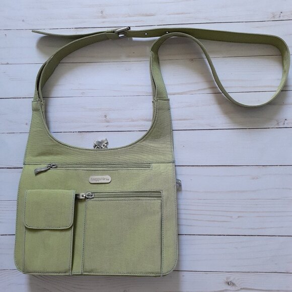 baggallini Multi-Pocket Crossbody with Adjustable Handle Green - Picture 1 of 16